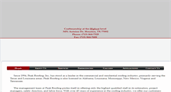 Desktop Screenshot of peak-roofing.net