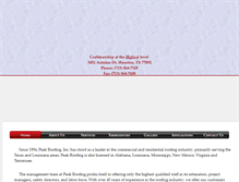 Tablet Screenshot of peak-roofing.net